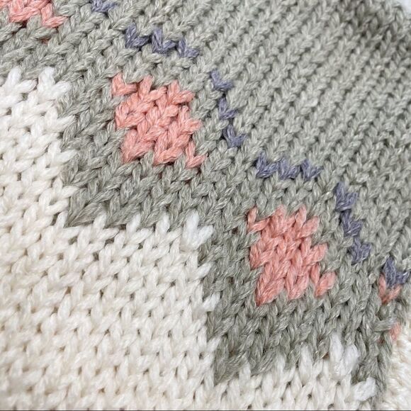 Vintage Hand Loomed Currants Cottagecore Sweater - Picture 6 of 6